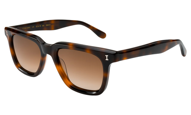 Toscana Sunglasses Side Profile in Havana / Brown Gradient