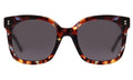 Front view of Valencia Sunglasses in Sea Glass/Grey