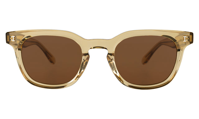 Veneto Sunglasses in Citrine with Brown Flat