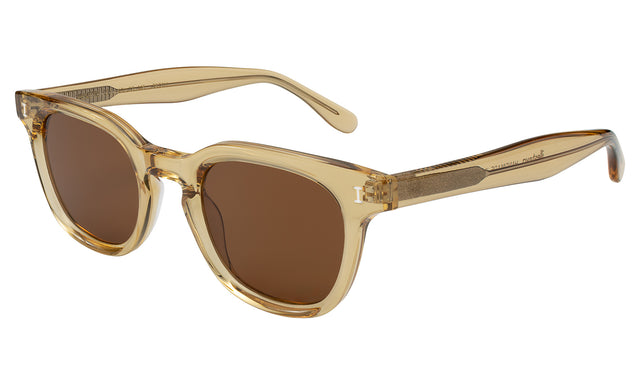 Veneto Sunglasses Side Profile in Citrine / Brown Flat