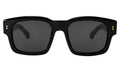 Front view of Vito Sunglasses in Black/Gold/Grey