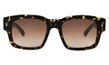Front view of Vito Sunglasses in Flame/Brown Gradient