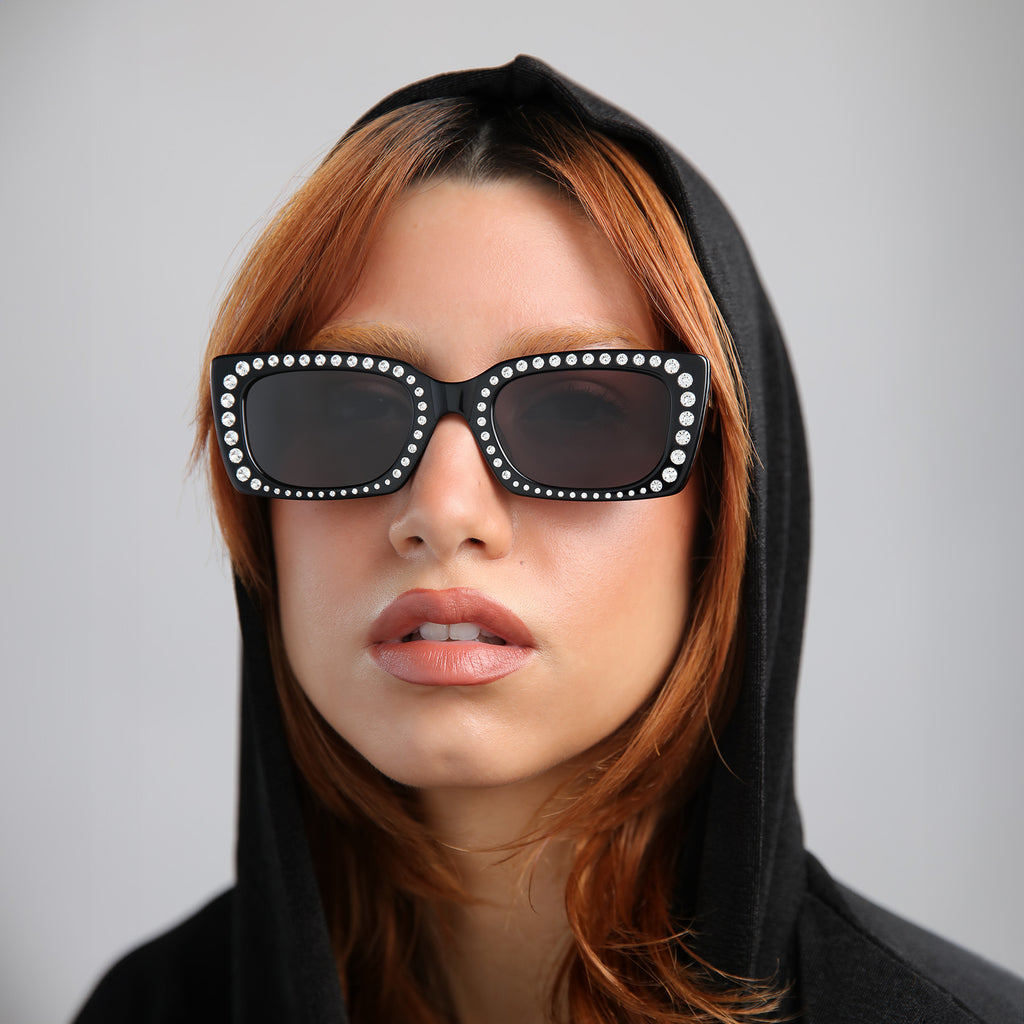 Women's sunglasses with swarovski crystals on sale