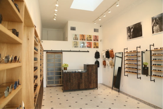 interior of Illesteva store in Venice, Los Angeles