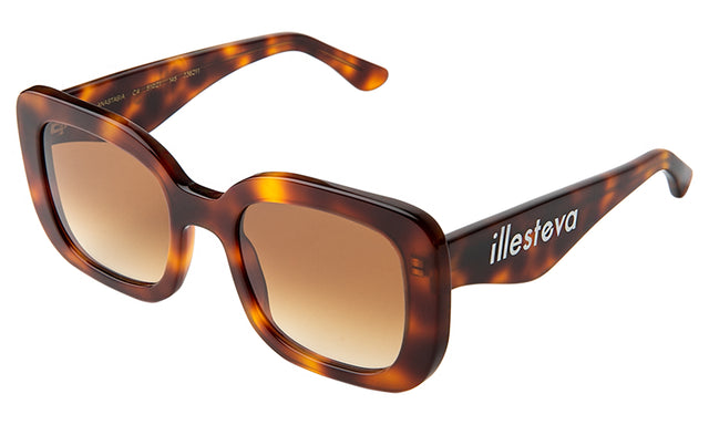 Anastasia Sunglasses side view in Havana / Brown Gradient