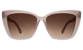 Front view of Barcelona Sunglasses in Thistle/Brown Flat Gradient