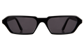 Front view of Baxter Sunglasses in Black/Grey