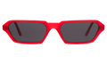Front view of Baxter Sunglasses in Red/Grey