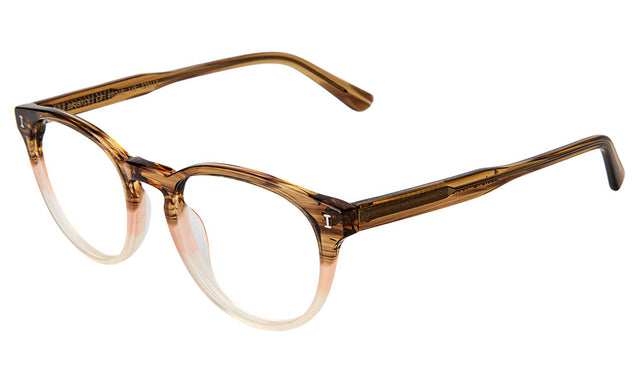 Bristol Optical side view in Blush Oak Optical