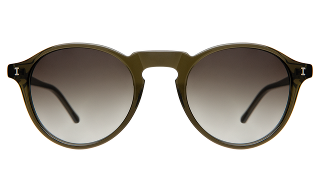 Capri Sunglasses in Green with Olive Gradient