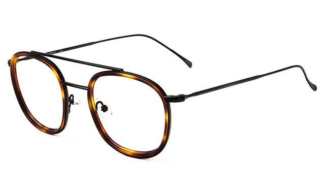 Corfu Optical side view in Havana/Black Optical