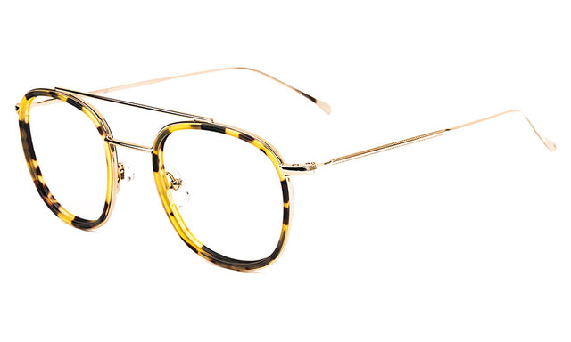 Corfu Optical side view in Tortoise/Gold Optical