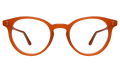 Front view of Dakota Optical in Tangerine/Optical
