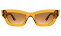 Front view of Donna Sunglasses in Cider/Brown Gradient