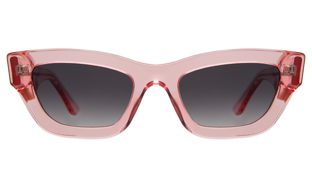 Donna Sunglasses in Neon Pink Grey Gradient