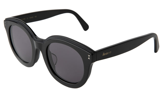 Echo Park Sunglasses Side Profile in Black / Grey Flat