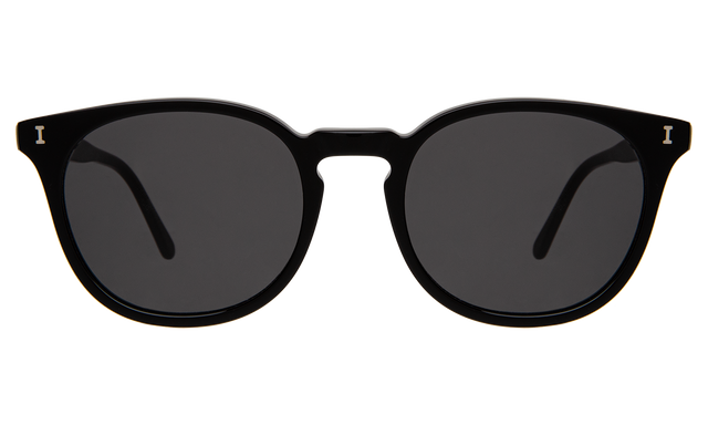 Eldridge 56 Sunglasses in Black with Grey Flat