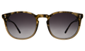 Front view of Eldridge 56 Sunglasses in Kale/Grey Flat Gradient