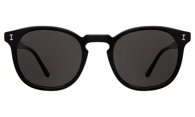 Eldridge Sunglasses in Black with Grey Flat