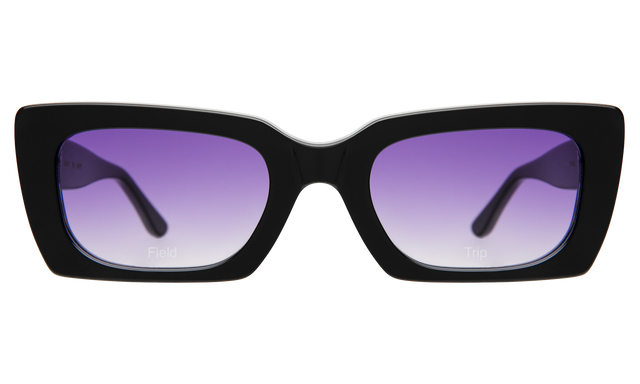 Field Trip x illesteva Sunglasses in Black with Purple Flat Gradient