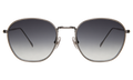 Front view of Prince Sunglasses in Gunmetal/Grey Flat Gradient