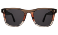 Front view of James Sunglasses in Sedona/Grey