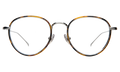 Front view of Jefferson Ace Optical in Tortoise/Silver/Optical