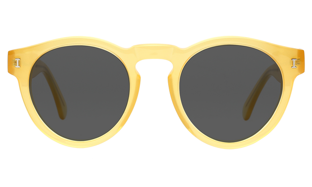 Leonard Sunglasses Side Profile in Blond / Grey