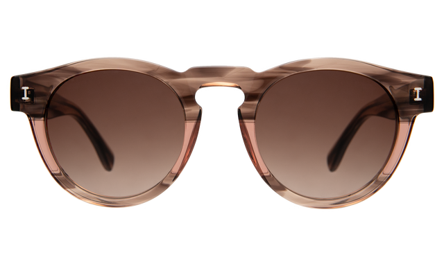 Leonard Sunglasses in Dusty Peach with Brown Gradient