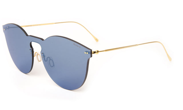 Leonard II Mask Sunglasses side view in Cobalt Cobalt