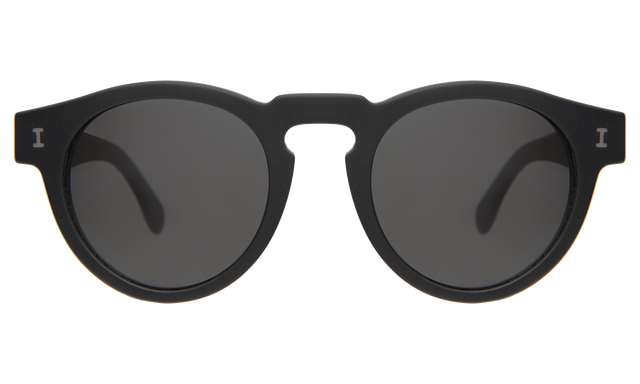 Leonard Sunglasses in Matte Black with Grey