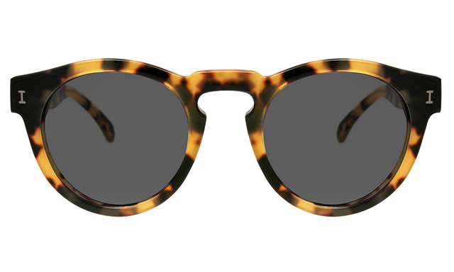Leonard Sunglasses Side Profile in Tortoise / Grey