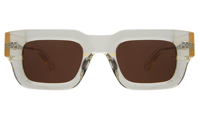 Lewis Sunglasses in Champagne with Brown Flat