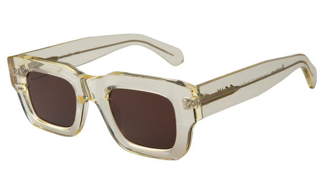 Lewis Sunglasses Side Profile in Champagne / Brown Flat
