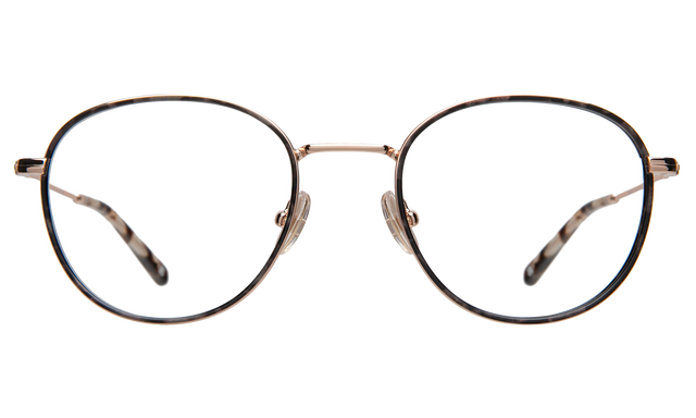 London Optical in White Tortoise/Rose Gold with Optical