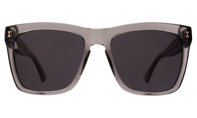 Los Feliz Sunglasses front view in Grey with Grey