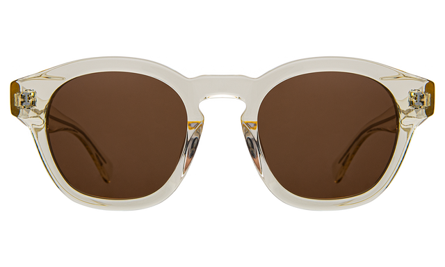 Madison Sunglasses front view in Champagne Brown