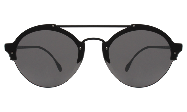 Malpensa Sunglasses in Matte Black Grey