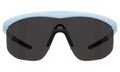 Front view of Managua Sunglasses in Matte Baby Blue/Grey