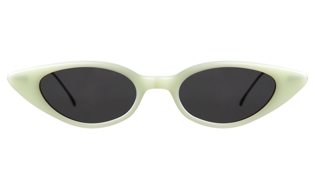 Marianne Sunglasses in Mint with Matte Black with Grey Flat