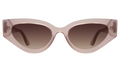 Front view of Mary Lou 51 Sunglasses in Thistle/Brown Flat Gradient