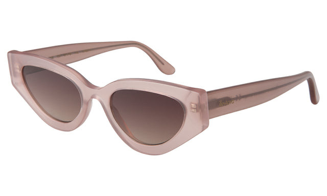 Mary Lou 51 Sunglasses Side Profile in Thistle / Brown Flat Gradient