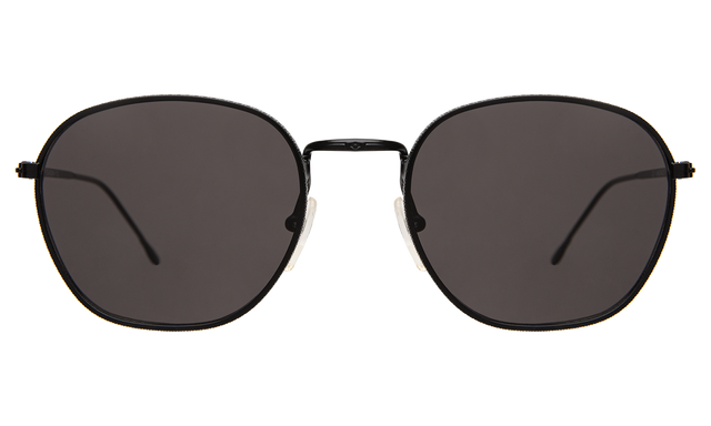 Prince Sunglasses in Matte Black with Grey Flat