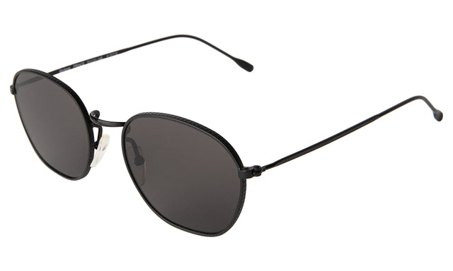 Prince Sunglasses Side Profile in Matte Black / Grey Flat