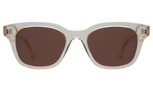 Melrose Sunglasses in Champagne with Brown Flat