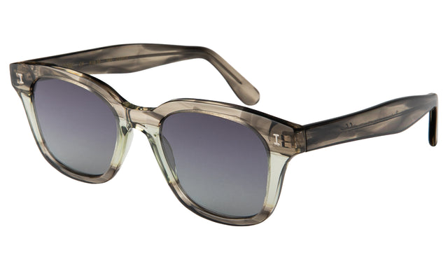 Melrose Sunglasses Side Profile in Dark Elm / Grey Flat Gradient