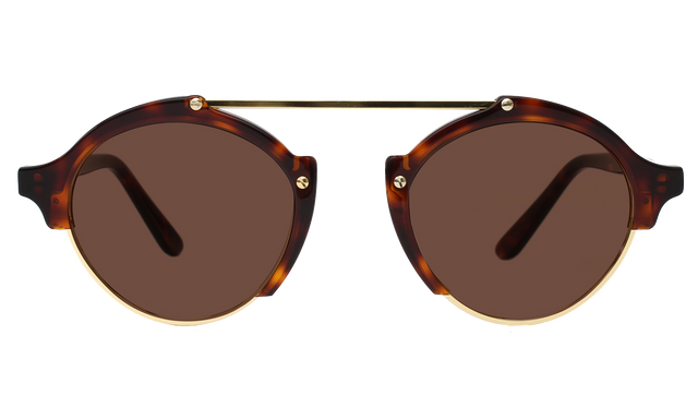 Milan IV Sunglasses in Havana Brown