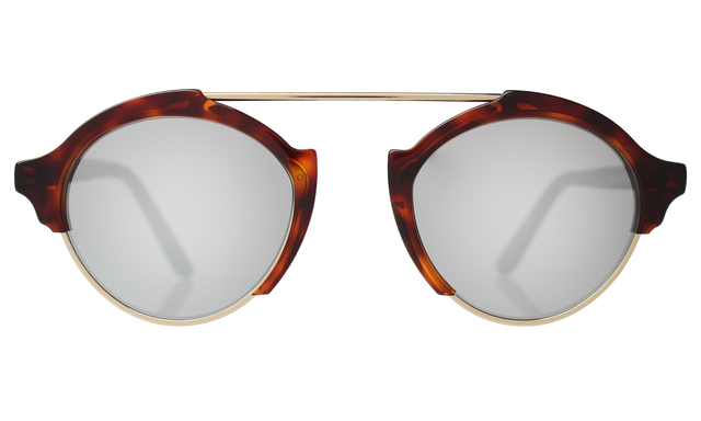 Milan IV Sunglasses in Havana Silver Mirror