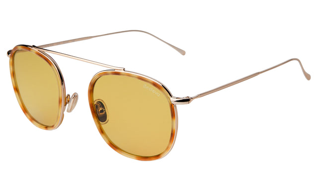 Mykonos Ace Sunglasses Side Profile in Amber/Gold / Honey Flat See Through