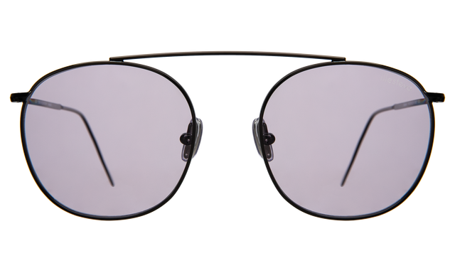 Mykonos II Sunglasses in Gunmetal with Violet Flat See Through
